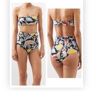 Mara Hoffman Women's Black Jay High Waisted Bottom Swimwear S